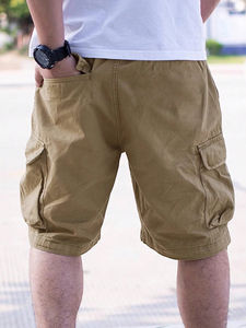 Custom Oversized Cotton <b>Denim</b> <b>Shorts</b> for <b>Men</b> with Embroidery Distressed Streetwear <b>Cargo</b> Pockets-Trending Casual Style - Product Image 6