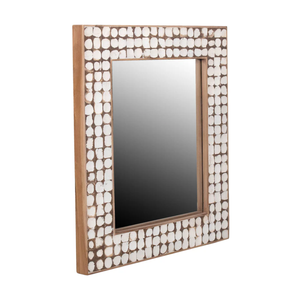 Handcrafted Natural Coconut Shell Rectangle <b>Wall</b> <b>Mirror</b> Midcentury Design <b>Wall</b> <b>Mirror</b> <b>Decoration</b> Living Room from Vietnam - Product Image 2