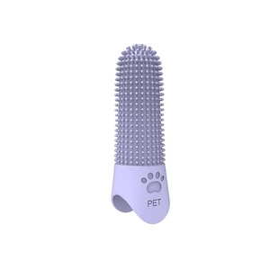Cepillo de dientes de silicona para mascotas Cerdas suaves para limpieza de dientes y encías - Product Image 2