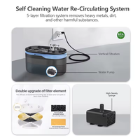 Fontaine pour chat Wifi chaude 2.8L distributeur d'eau Super silencieux fontaines d'eau pour animaux de compagnie pour chat buvant adapté à plusieurs animaux de compagnie
