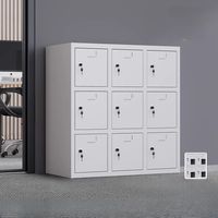 Casier de recharge pour téléphone portable à 6 portes, armoire sécurisée de stockage et de recharge avec clé