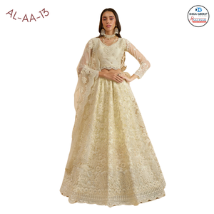 Impresionante blusa india tradicional con hermosos cordones bordados Cutwork Heavy Stonework Dupatta para fiestas de temporada de bodas - Product Image 3