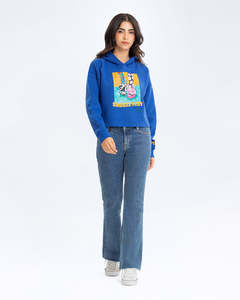 Venta al por mayor personalizado bordado DTF pegatina mujeres sudaderas con capucha elegante moda Casual invierno cálido cómodo Streetwear - Product Image 2