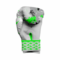 Gants de boxe professionnels en cuir de vachette de haute qualité, noirs, 8oz/16oz, avec sangle de poignet réglable et fermeture auto-agrippante, personnalisables