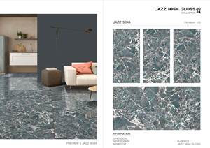 Carreaux vitrifiés émaillés en porcelaine très brillante de conception moderne Planchers de cuisine de salle de bains de haute qualité 600x1200mm Villas - Product Image 3