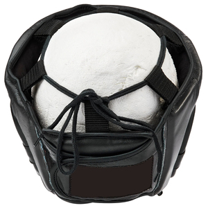 Protector de Cabeza de Boxeo de Entrenamiento de Color Negro, Protector de Cabeza de Boxeo de Cuero con Cordones para Hombres y Mujeres con Diseño y Talla Personalizados - Product Image 4
