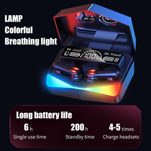 Amaz Meilleur vendeur Affichage de la batterie M28 Cool Fashion Mirror True Wireless Gaming Earphone Tws Earbuds Mobile In Ear Sports Headset - Product Image 5