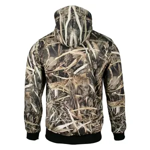 Veste de chasse en polaire polyester à capuche, camouflage silencieux, temps froid, fabriquée en Turquie, vente en gros - Product Image 3