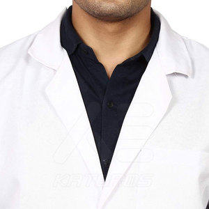 Bata de Laboratorio Ligera, de Alta Calidad, 100% Algodón, Personalizable, Unisex, para Uso Hospitalario, con Detección de Agujas - Product Image 5