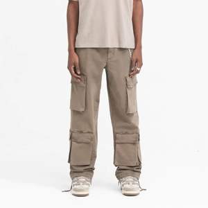 Pantalones cargo holgados para hombre OEM Dawn Ajuste relajado Diseño duradero Ideal para uso informal y utilitario - Product Image 6