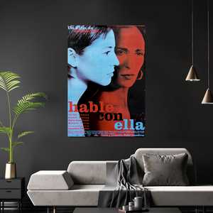 Affiche 'Parlez-lui' au design moderne avec cadre noir pour décoration murale - Product Image 3