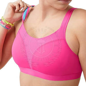Sujetador Deportivo de Yoga Transpirable sin Costuras, Nuevo, con Soporte Alto, Logotipo Frontal, para Mujer, Spandex/Poliéster, Mejor Precio - Product Image 4