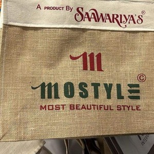 Luxury Wholesale <b>Jute</b> Shopping Bags Custom <b>Ribbon</b> Handle Eco Friendly Portable Gift Bags with Logo Customization Bulk Supplier - Product Image 4