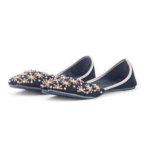 Mocassins noirs fantaisie Khusa EC8470 - Product Image 3