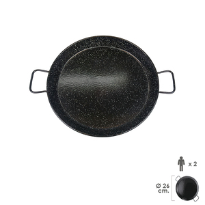 Paellera Valenciana Smaltata per 2 persone / 26 cm. - Product Image 1