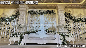 Gran Configuración de escenario de boda moderna Lujoso evento de boda Escenario canadiense Configuración de Marco grande para escenario de boda - Product Image 3