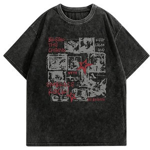 Vente en gros de t-shirts surdimensionnés de haute qualité personnalisés 305G 100% coton à manches courtes et à épaules tombantes t-shirts de rue personnalisés pour hommes - Product Image 4