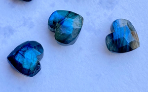 Perles en forme de cœur en Labradorite naturelle de qualité supérieure AAA + 10 MM pierres précieuses en vrac pour la fabrication de colliers de pierres précieuses de guérison - Product Image 2