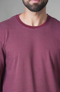 Camiseta de Manga Larga Premium para Hombre, Estilo Urbano, Talla Grande, Tejido de Algodón Grueso, Logotipo Personalizado Estampado, Moda Casual - Product Image 3