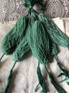 สร้อยคอพลอยมรกตคุณภาพสูง หินพลอยหลวม ขัดเงา ยาว 18 นิ้ว ราคาขายส่ง แบบเส้น ดีไซน์ล่าสุด กำลังเป็นที่นิยม - Product Image 2