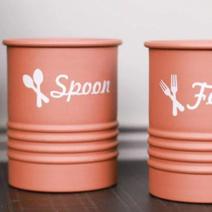 Porte-couverts en métal élégant pour les paramètres de table élégants Organisateur de couverts en métal moderne pour les tables à manger - Product Image 3