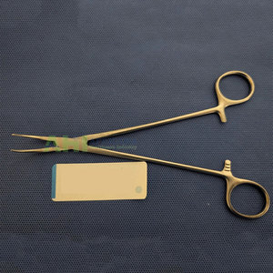 Pinza para Amígdalas AHI, Pinzas para Amígdalas Manuales Chapadas en Oro, Material Duradero, Uso en Cirugía General, Certificación CE - Product Image 2