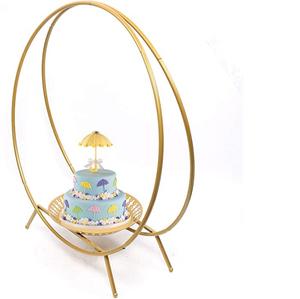 ที่ตั้งโชว์เค้กโลหะ,มาใหม่ด้ามจับทรงกลมที่วางคัพเค้กสำหรับงานเลี้ยงวันเกิดจานของหวานในบ้าน - Product Image 1