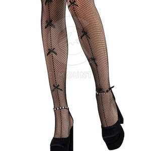 Medias de rejilla hasta el muslo, transparentes, elásticas, sexys, para discoteca, fiesta, disfraz, accesorios de moda - Product Image 6