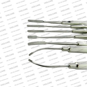 Vaslcare-Juego profesional de 7 piezas para rinoplastia Nasal, instrumentos de cirugía plástica de precisión de acero inoxidable con certificación CE - Product Image 2