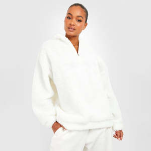 เสื้อสเวตเตอร์ขนแกะมีซิปมีฮู้ดสำหรับผู้หญิงระบายอากาศได้มีการปักด้วยพลอยเทียมคุณสมบัติของผู้ใหญ่ - Product Image 1