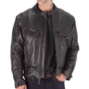 Veste en cuir pour hommes Top Design 100% de haute qualité avec design en jean à manches longues pour un prix raisonnable conception personnalisée disponible - Product Image 2