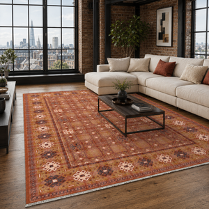 Tapis lavable en chenille RW7064 Kuba Amber Tribal de Rug Weavers, vente en gros et dropshipping, 10 tailles disponibles - Product Image 3