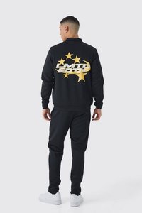 ชุดวอร์มลำลองสำหรับผู้ชายชุดวิ่งจ๊อกกิ้งคอตตอน100% สกรีนพิมพ์โลโก้ปกติชุดวอร์มคอปกมีซิป - Product Image 2