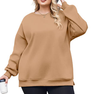 Sweat-shirt en polaire décontracté pour femme, 100 % coton, manches longues, coupe-vent, respirant, écologique et confortable – Nouvelle collection hiver, vente flash - Product Image 3