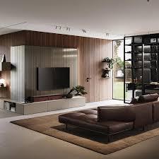 Italian Style Luxury Walnut Living Room Furniture Set Modern <b>Wall</b> <b>Unit</b> Modular Bookcase with Integrated <b>Floating</b> Study Desk - Product Image 2