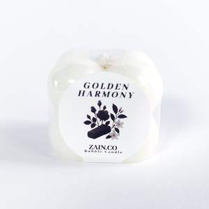 Bougie à bulles d'aromathérapie indonésienne faite à la main en Offre Spéciale Harmonie dorée richement parfumée pour les occasions de Noël - Product Image 1