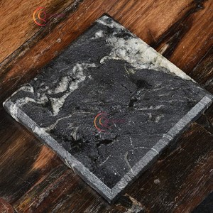 ที่เขี่ยบุหรี่หินอ่อนธรรมชาติรูปทรงสี่เหลี่ยมสีดำสุดสร้างสรรค์ที่เก็บของบนโต๊ะสำหรับโรงแรมร้านอาหารและบาร์ - Product Image 4