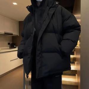 Veste coupe-vent légère à col montant et fermeture éclair pour hommes, veste de travail imperméable pour l'extérieur, chaleur et confort - Product Image 5