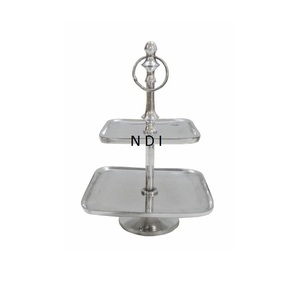 Accessoires de décoration de mariage ou de fête d'anniversaire support à gâteau en métal fabriqué à la main support de plaque à gâteau en métal décoratif - Product Image 1