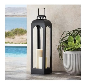 Linterna de vela de aluminio y metal decorativa única para el hogar y luces de Navidad decoraciones linternas colgantes - Product Image 1
