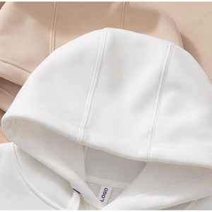 Sweats à capuche en polaire d'hiver de haute qualité, logo personnalisé brodé, pull oversize, sweat-shirt en coton pour homme, imprimé lourd - Product Image 4