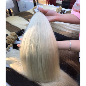 ผมมนุษย์เคราตินปลายแบนทรงตรง #12.0สีดำธรรมชาติสำหรับผู้หญิงผิวดำจากเวียดนาม - Product Image 1