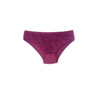 Braguitas de Bikini de Cintura Alta con Encaje Floral de Algodón y Elastano para Mujer, Estilo Romántico, Talla Normal, Tejido Ecológico