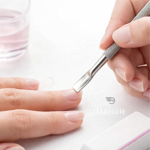 Empujador de Cutículas de Acero Inoxidable de Doble Punta con Agarre Antideslizante, Herramienta Profesional para el Cuidado de las Uñas, Manicura y Pedicura, para Salón de Belleza - Product Image 5