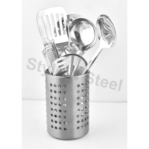 Portaherramientas de cocina de acero inoxidable con cubiertos HERRAMIENTA DE COCINA DE ACERO INOXIDABLE a precio mayorista - Product Image 1