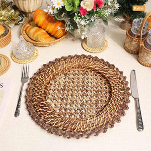 Napperon de chargeur de rotin de plaque de bambou écologique de haute qualité du Vietnam tissé à la main pour des événements de luxe commande minimum 100 pièces - Product Image 4