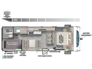 รถบ้านมือสองปี 2025 รุ่น F-o-r-e-s-t R-i-v-e-r S-a-l-e-m Cruise Lite 261BHXL สำหรับตั้งแคมป์ - Product Image 5
