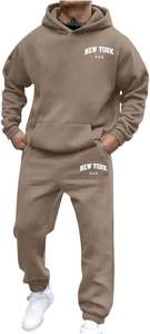 Survêtement à capuche surdimensionné Survêtement pour hommes Fabrication personnalisée Sweat à capuche et pantalon de survêtement Ensemble 2 pièces - Product Image 4