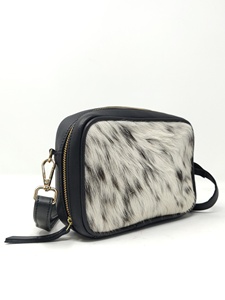 Bolso de cuero hecho a mano con pelo natural de primera calidad para mujer, bolso de cuero tallado a mano, venta al por mayor, bolso de hombro para teléfono para mujer - Product Image 5