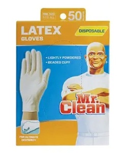 มิสเตอร์คลีนถุงมือยางลาเท็กซ์แบบใช้ซ้ำได้ขนาดใหญ่ 2 สี 2 คู่ - Product Image 2